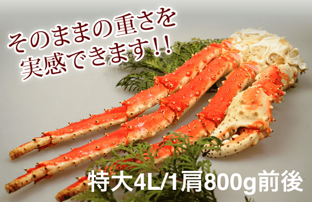 タラバガニ脚(4L)800g