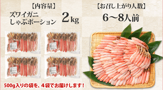商品イメージ「内容量と食べる人数」