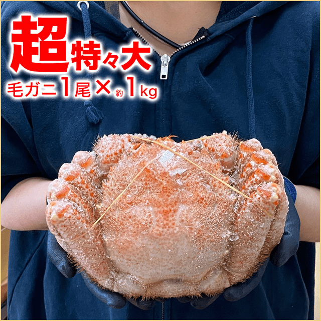 堅毛ガニ(超特大)1kg
