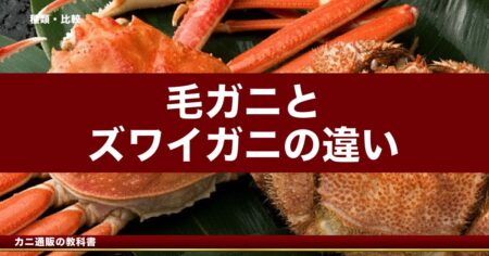 毛ガニとズワイガニの違い