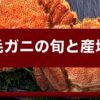 毛ガニの旬と産地｜噴火湾・オホーツク・釧路の違いと選び方