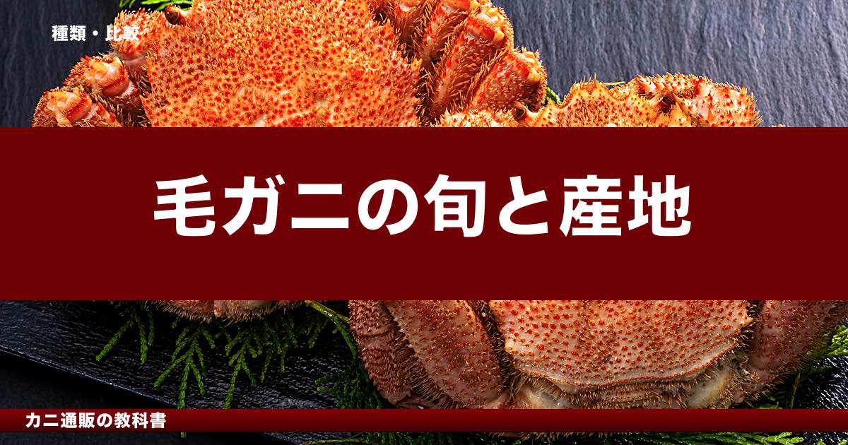 毛ガニの旬と産地｜噴火湾・オホーツク・釧路の違いと選び方